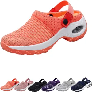Women's Orthopedic Clogs with Air Cushion Support to Reduce Back and Knee Pressure, Walking Orthopedic Clogs for Arch Support Shoes Plantar Fasciitis Slippers Orthopedic Slip On Sandals