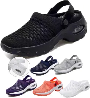 Women's Orthopedic Clogs with Air Cushion Support to Reduce Back and Knee Pressure, Walking Shoes Slippers Sandals Air Cushion Orthopedic Slip On Shoes