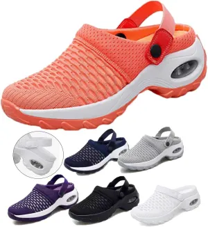 Women's Orthopedic Clogs with Air Cushion Support to Reduce Back and Knee Pressure, Walking Shoes Slippers Sandals Air Cushion Orthopedic Slip On Shoes