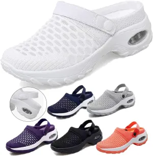 Women's Orthopedic Clogs with Air Cushion Support to Reduce Back and Knee Pressure, Walking Shoes Slippers Sandals Air Cushion Orthopedic Slip On Shoes