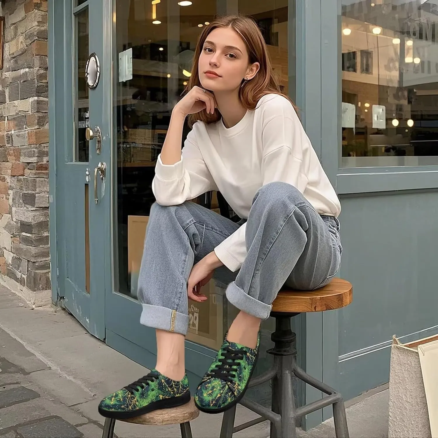 Women's Slip On Canvas Tennis Shoes Low Top Fashion Sneakers Casual Flats Walking Shoes Comfy Loafers US 5.5-13.5