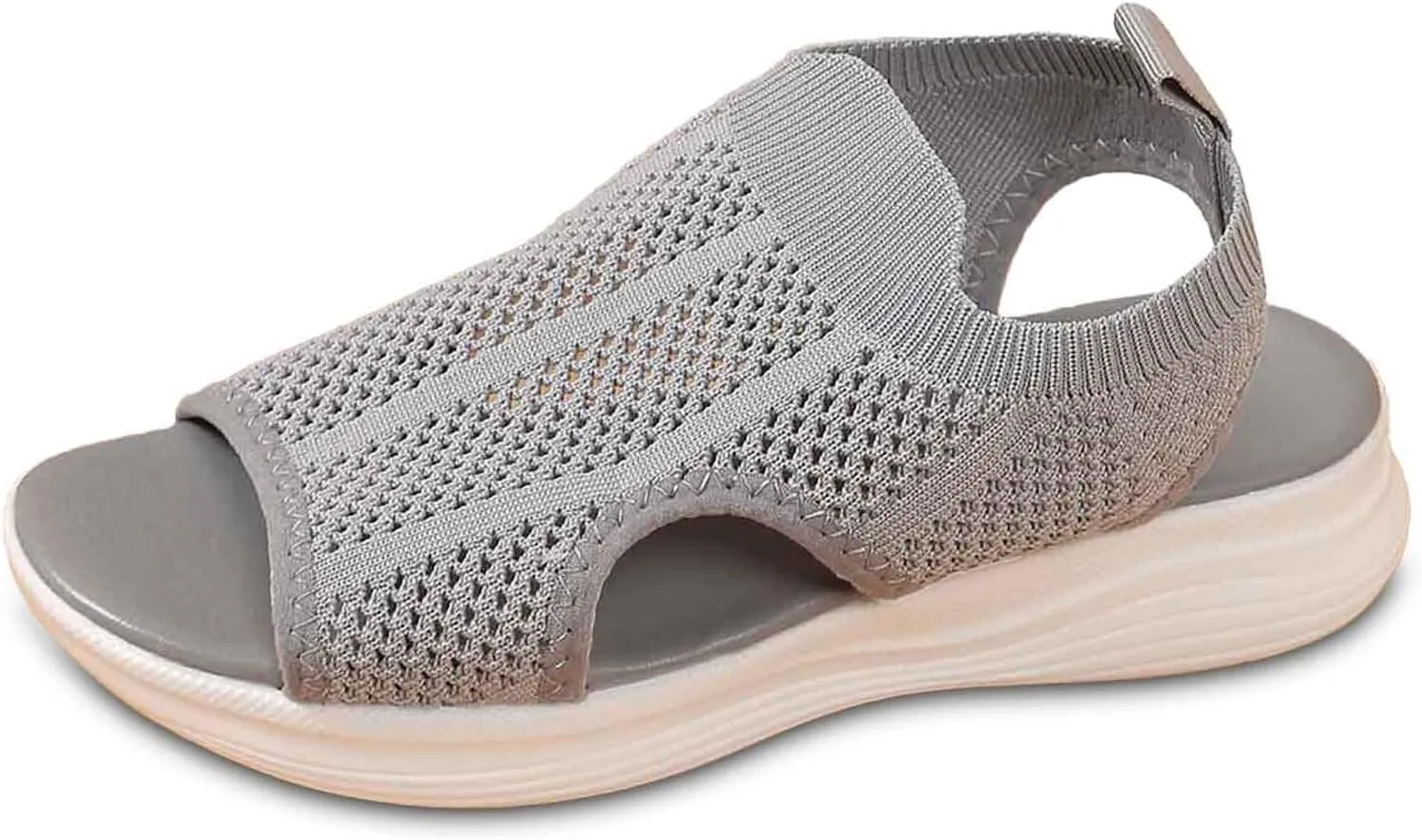 Womens Sport Sandals with Arch Support Women's Walking Sandals Orthotic Comfort Slip-On Open-Toe Platform Shoes