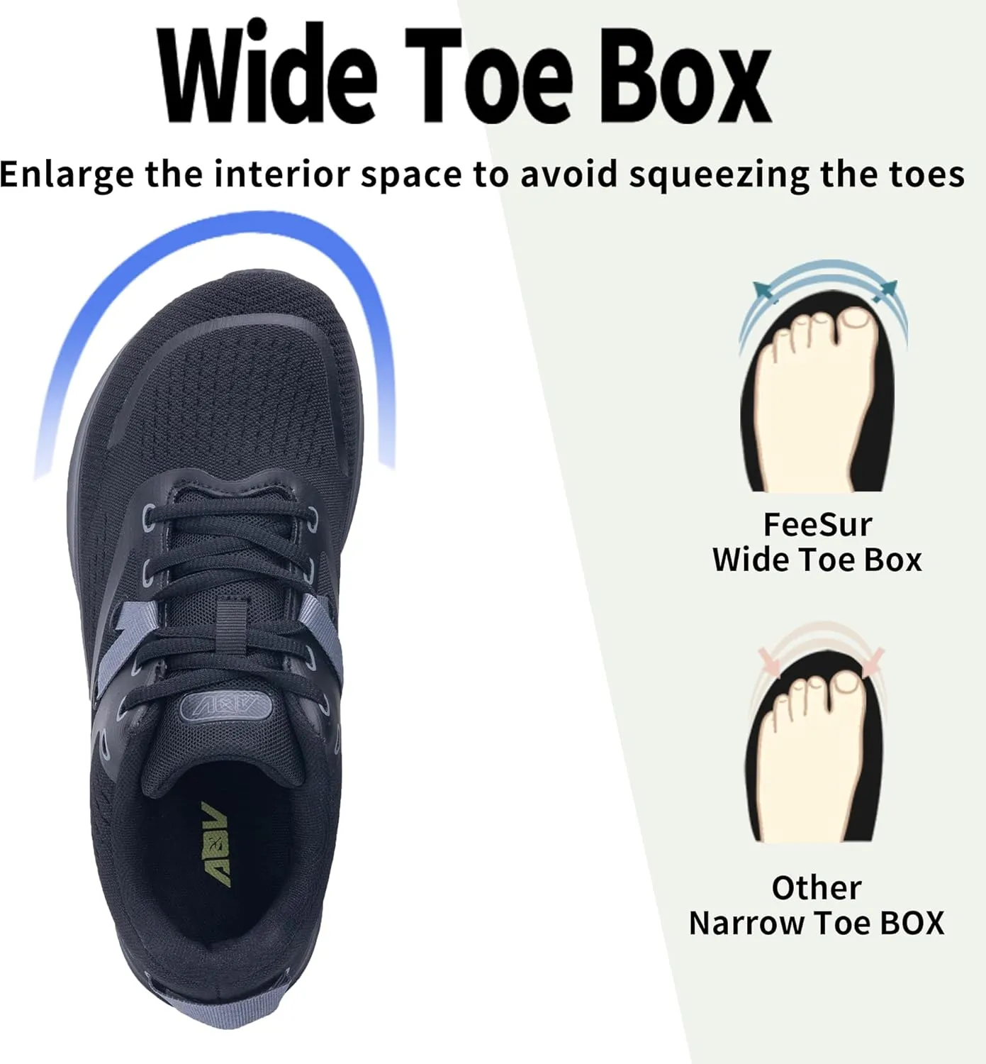 Womens Wide Toe Box Shoes Arch Support Walking Shoes Orthotic Wide Air Tennis Sneakers for Plantar Fasciitis
