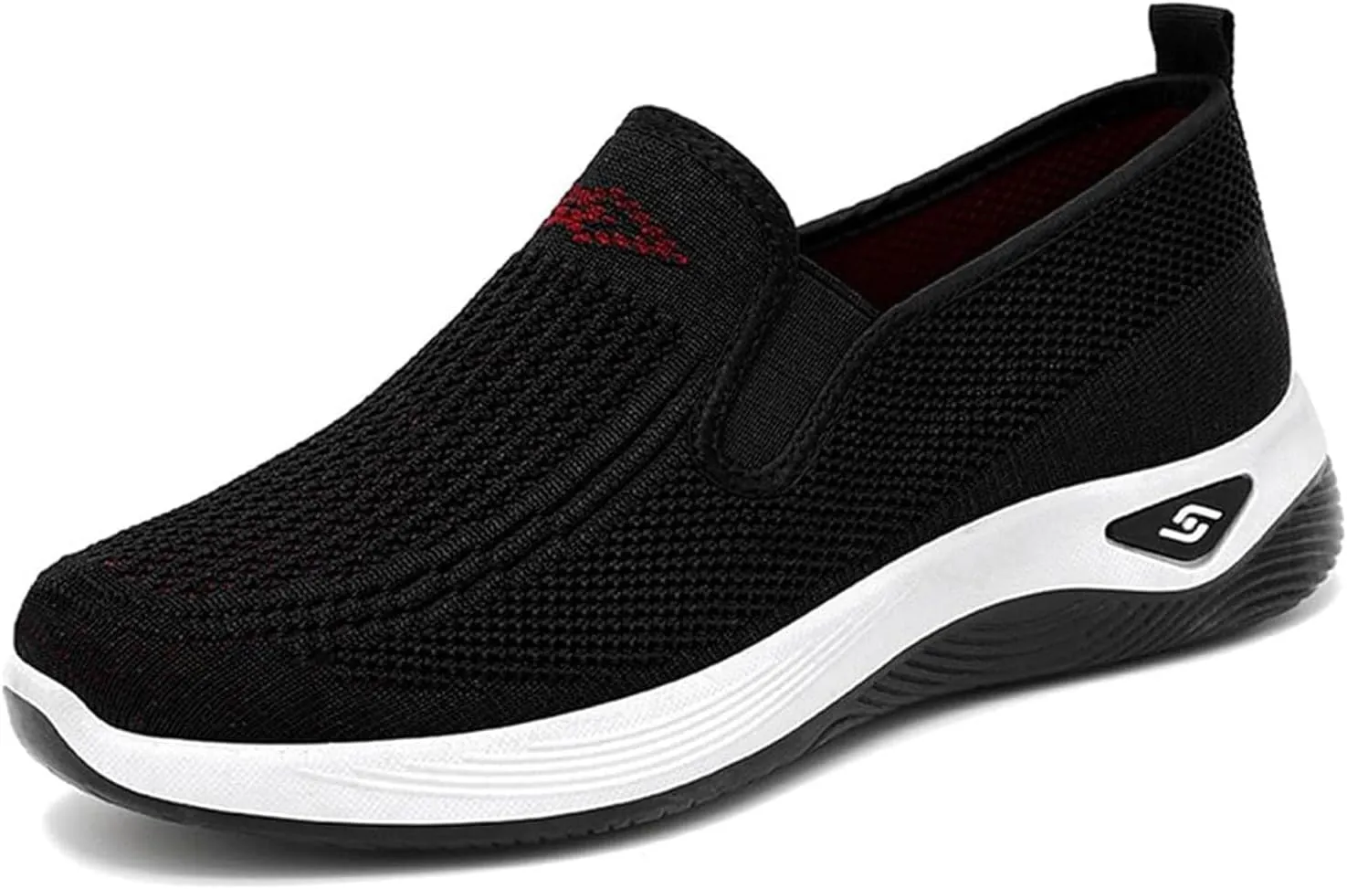 Women's Woven Orthopedic Shoes Comfortable Walking Shoe Breathable Mesh Summer Sneakers Lightweight Wide Width Slip on Shoes Diabetic Nurse Sneaker with Arch Support