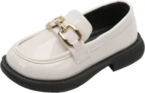 WUIWUIYUToddlers Girls Loafers Oxford Flats Casual Moccasins Slip-On School Uniform Walking Boat Dress Shoes