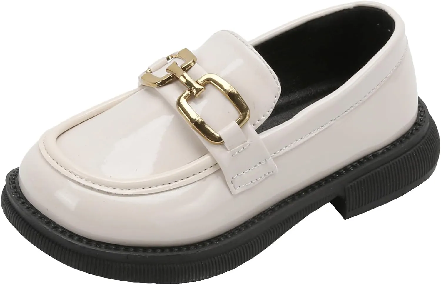 WUIWUIYUToddlers Girls Loafers Oxford Flats Casual Moccasins Slip-On School Uniform Walking Boat Dress Shoes